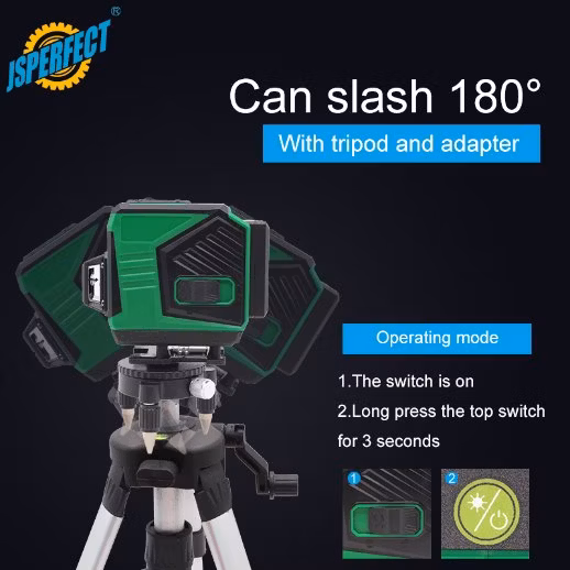 Niveau laser rotatif multiligne de construction à 12 lignes automatique